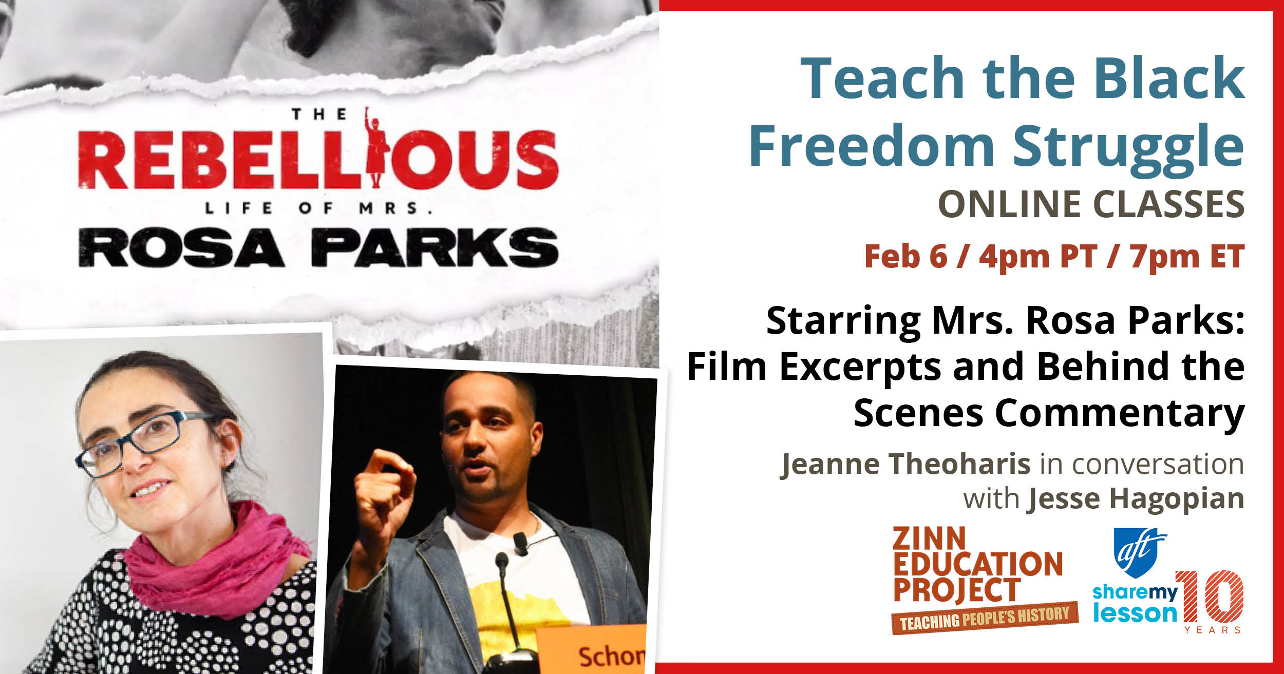 Teach the Black Freedom Struggle: The Rebellious Life of Mrs. Rosa Parks