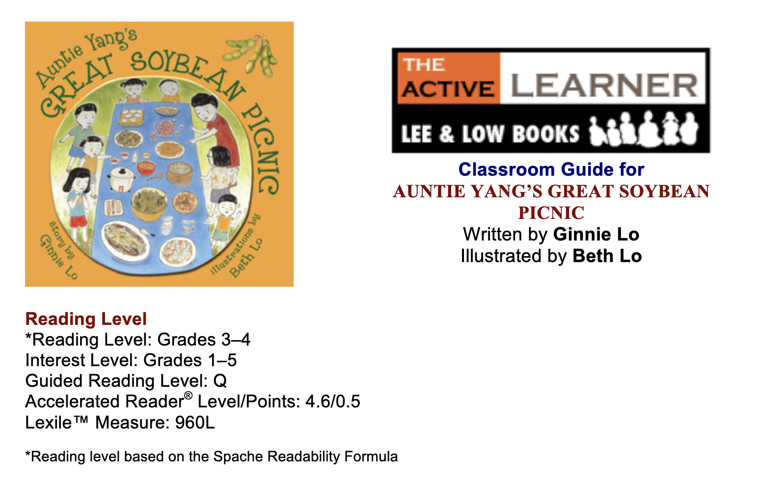 Auntie Yang's Great Soybean Picnic