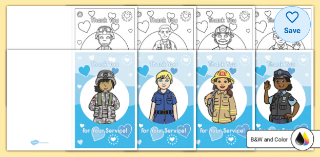 Patriot Day: First Responders Thank You Cards