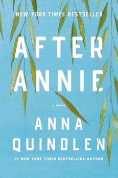 "After Annie" by Anna Quindlen - a serene blue cover with leaves.