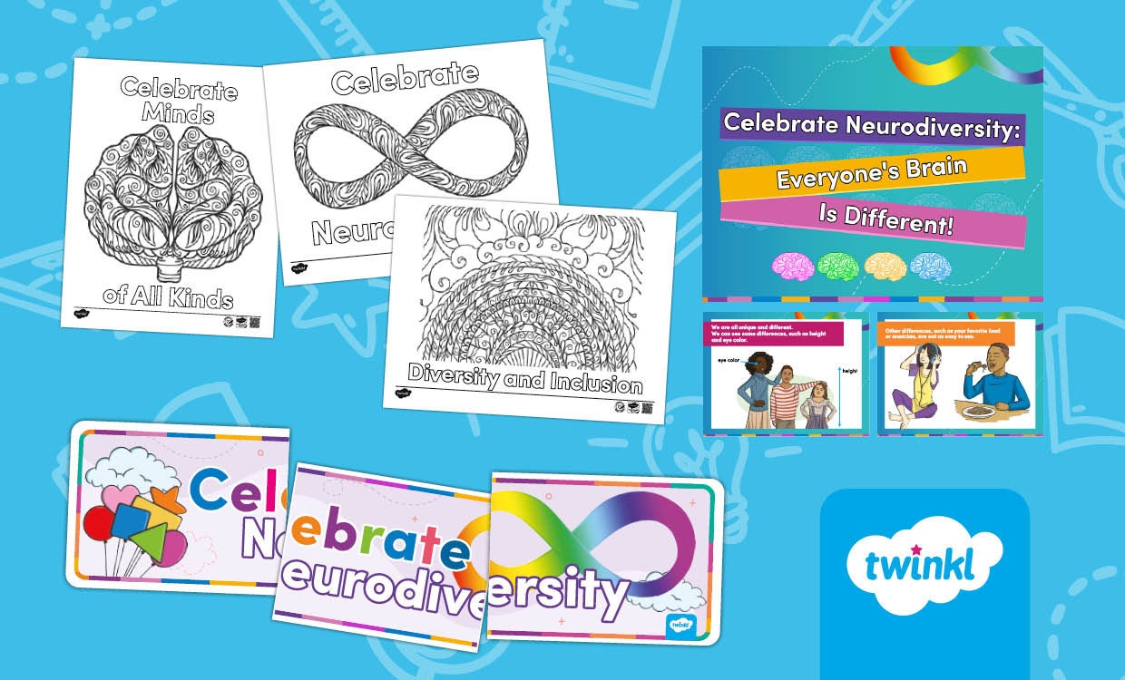 Celebrate Neurodiversity – PowerPoint, Coloring Pages & Classroom Banner
