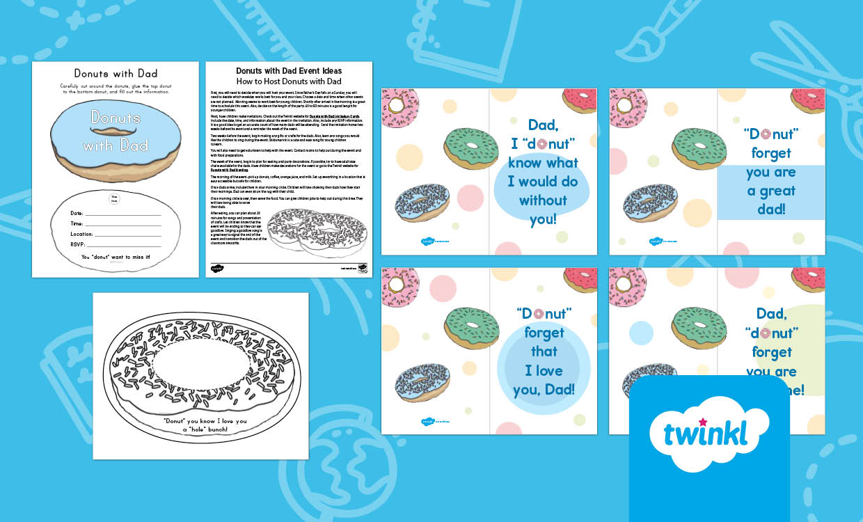 Donuts with Dad Activity Pack