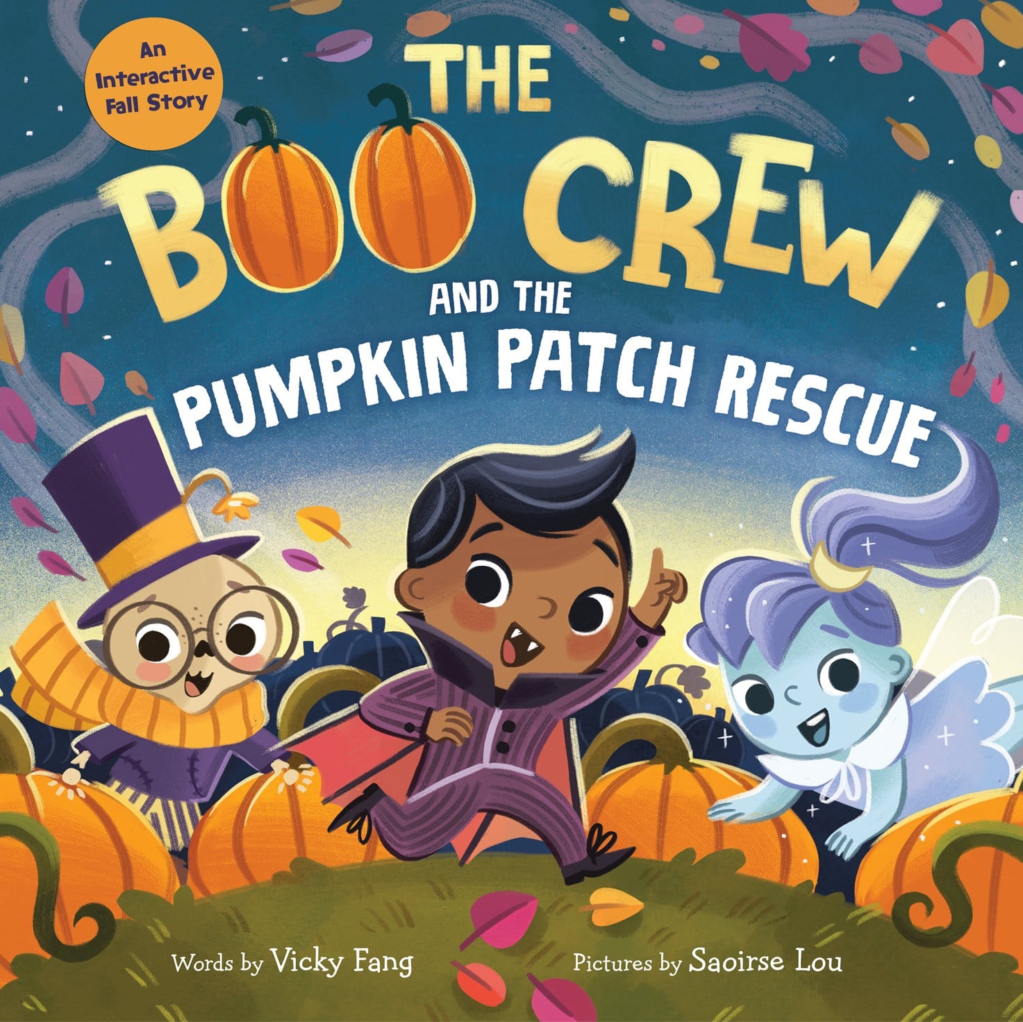 The Boo Crew and the Pumpkin Patch Rescue by Vicky Fang Coloring Page