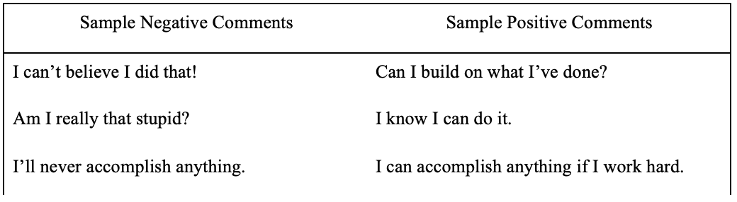 Negative and Positive Comments