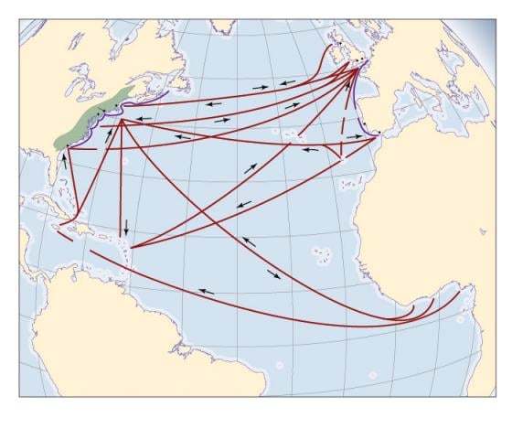 Mercantilism and British Colonies Map Handout/Reading